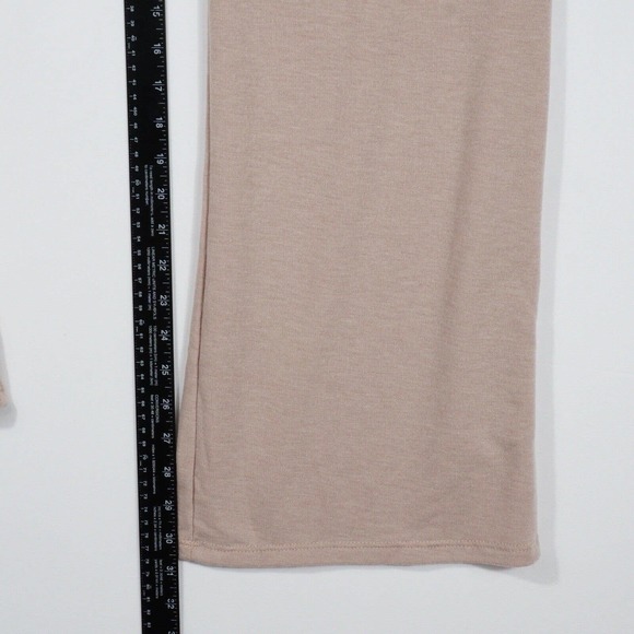 NWT Know One Cares Women's Loungewear Pants Size Large Straight Leg Drape Taupe - Picture 9 of 10